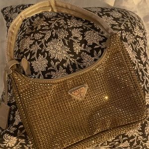 New Prada Satin mini-BF with crystals